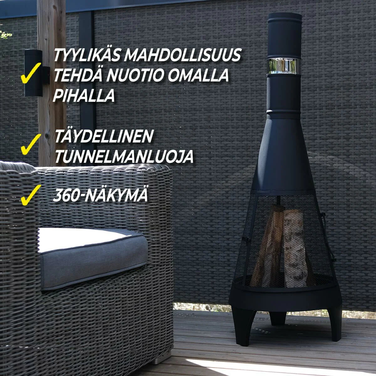 Focolare da giardino Limousin 126cm