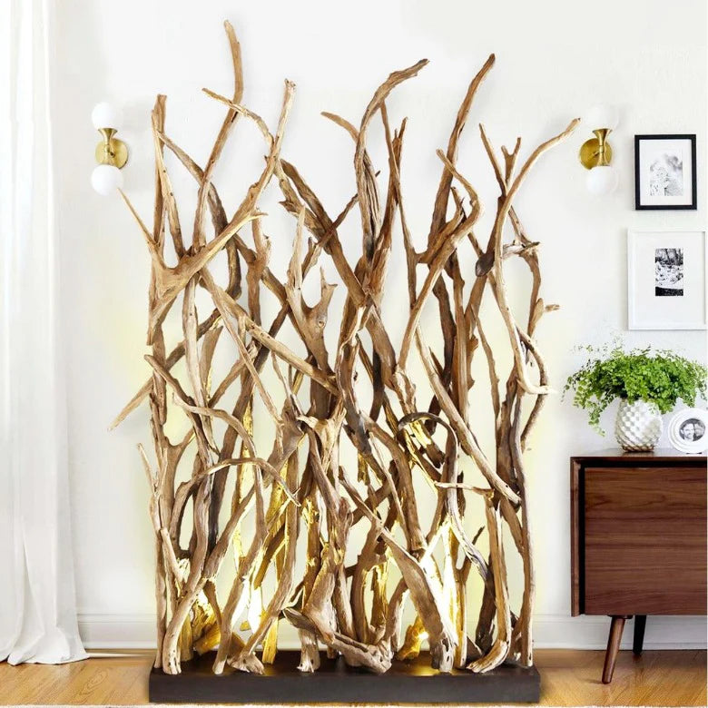 Divisorio di design con illuminazione alla base