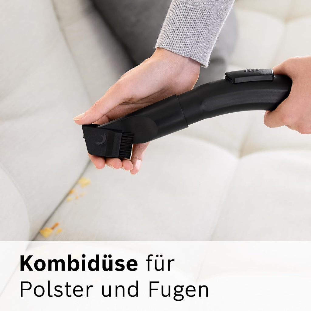 Bosch Staubsauger beutellos Cleann Serie 2 BGC05A220A, Bodenstaubsauger, Bodendüse für Parkett, Teppich, Fliesen, Hygiene-Filter, langes Kabel, leise, leicht, 700 W, blau