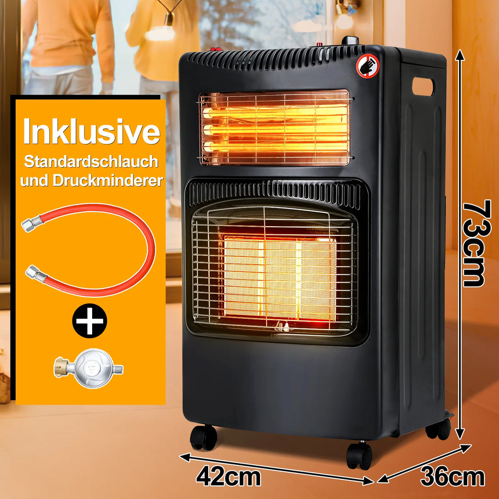 Sonnewelt Stufa a gas 4200W e riscaldatore elettrico a gas 1260W con regolatore di pressione
