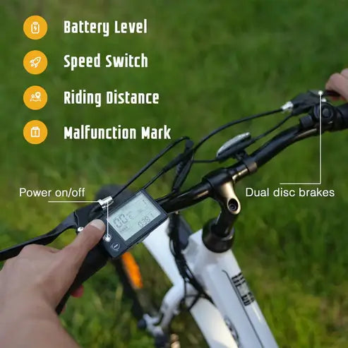 Evercross EK8S E-Bike – 250W, 26 pollici, batteria da 12Ah, autonomia fino a 90 km