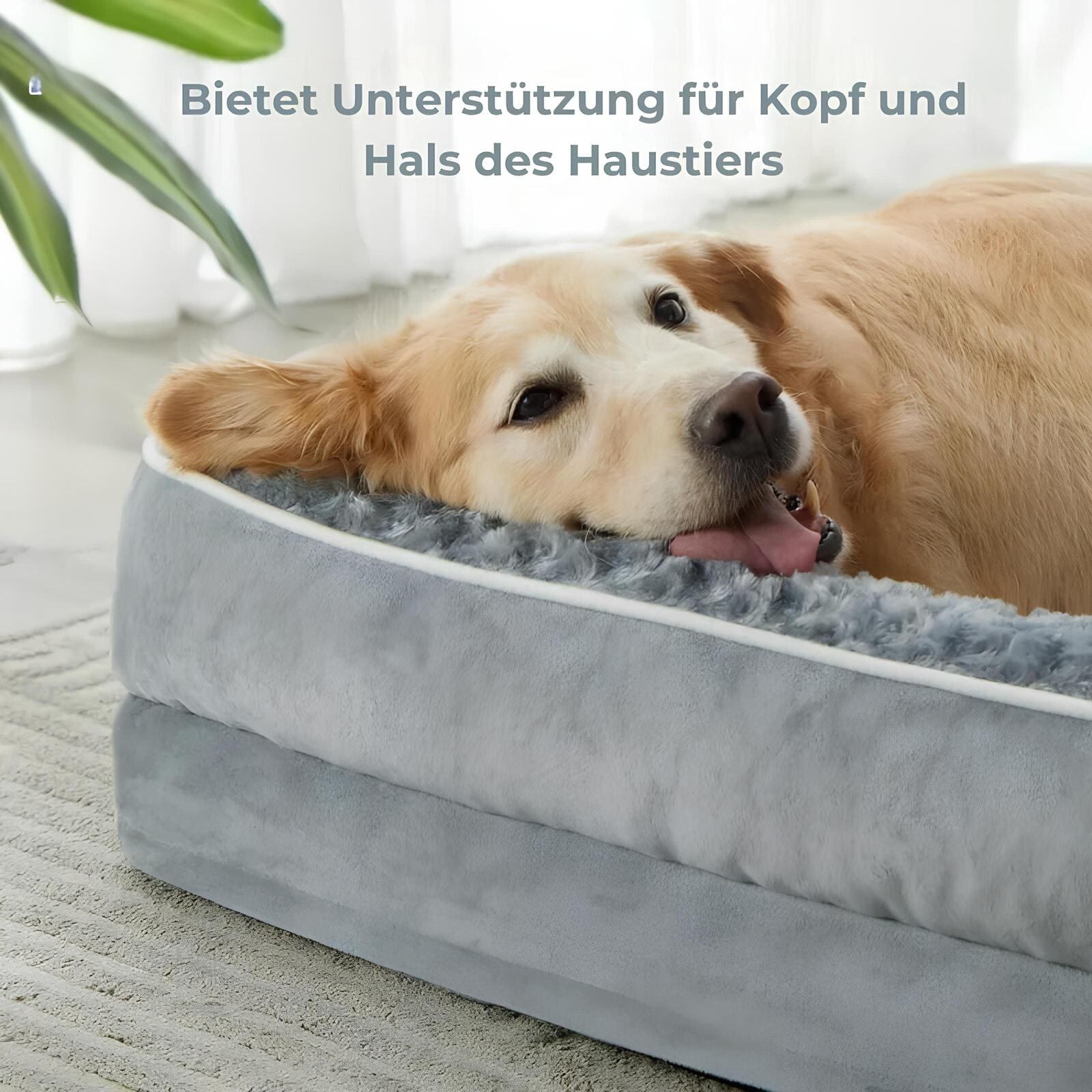 MegaComfort - Groes, wasserfestes Hundebett für maximale Unterstützung und Komfort