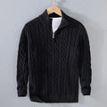 Maglione da uomo con mezza zip