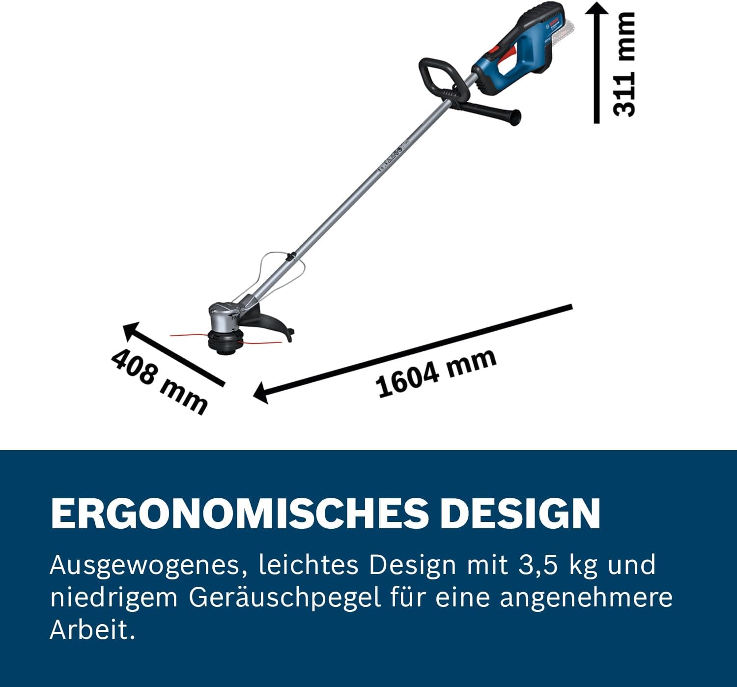 Bosch Professional Sistema 18V Tagliabordi a batteria GRT 18V-33 (motore senza spazzole, diametro di taglio di 33 cm, incl. 1x tracolla, 1x bobina di filo)