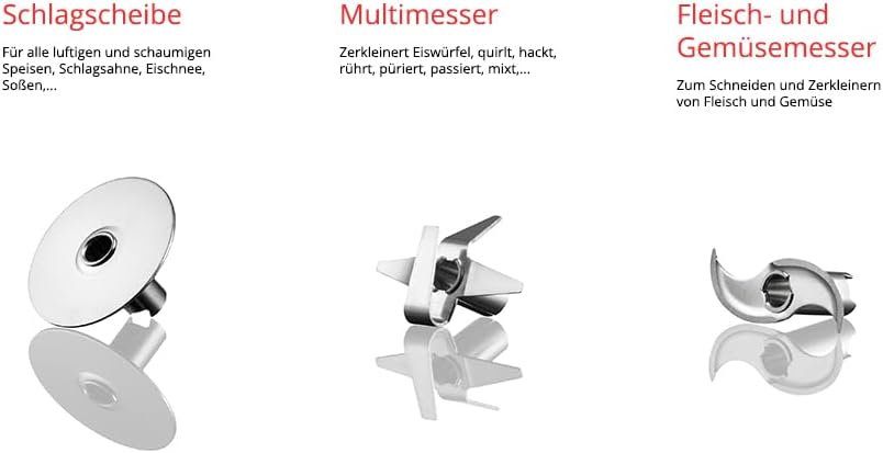 ESGE Zauberstab M 200 BBQ 98215 Frullatore a immersione nero, mixer, frullatore a mano, professionale, incl. accessori, fino a 17.000 giri/min, 200 Watt, design ergonomico dell'impugnatura, doppio interruttore, centratura a innesto, motore AC