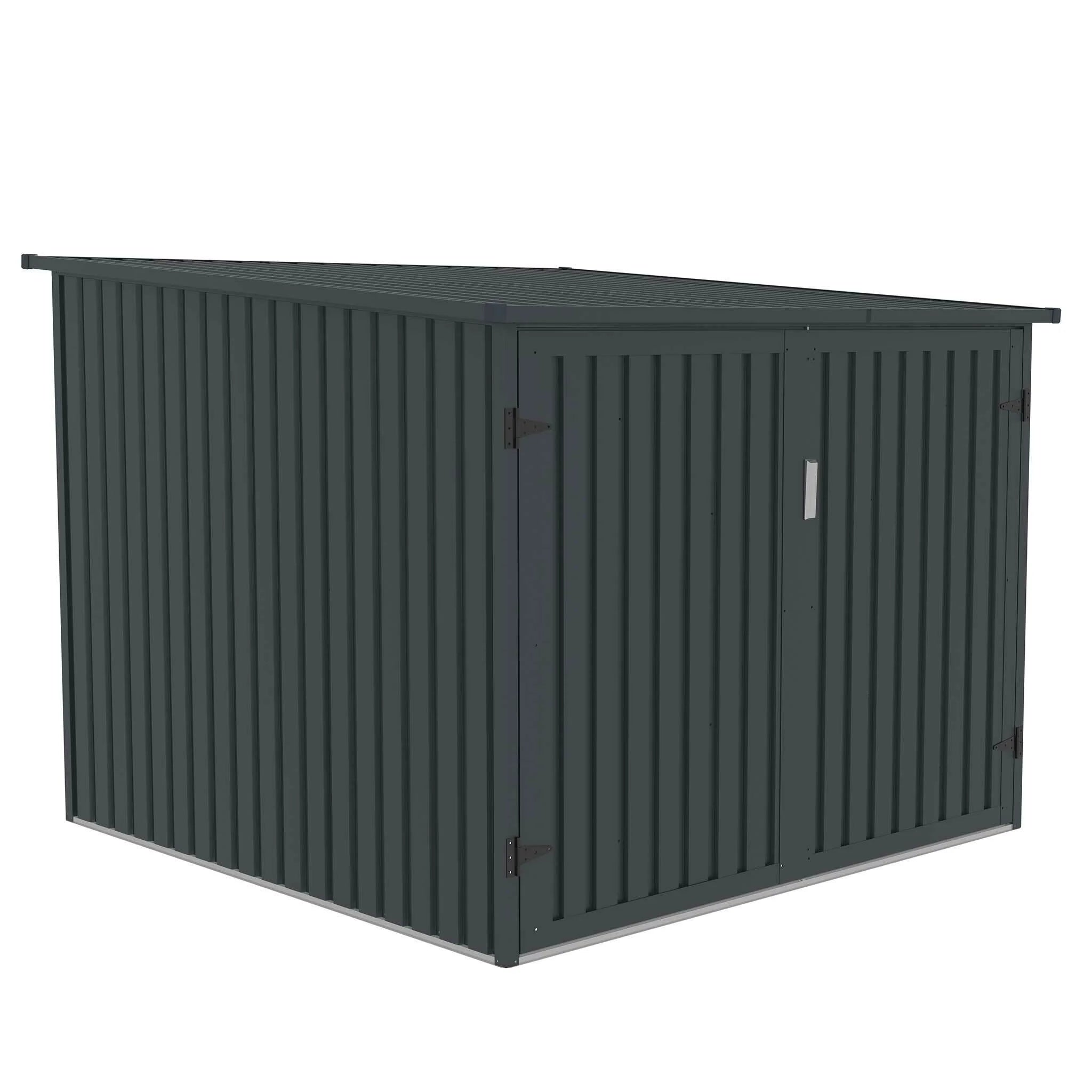 Fornorth Garage per biciclette per quattro biciclette 203 x 198 x 157 cm, Grigio Scuro