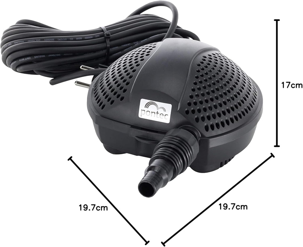 Pontec 56567 PondoMax Eco 17000 - Filter- und Bachlaufpumpe / energieeffiziente Pumpe für Bachläufe / zur Filtereinspeisung