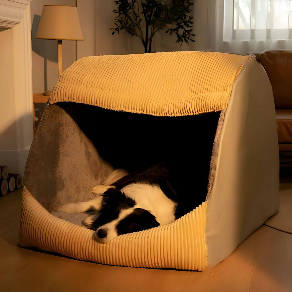 CozyNest – Abnehmbares Hundebett Zelt für Geborgenheit und Komfort