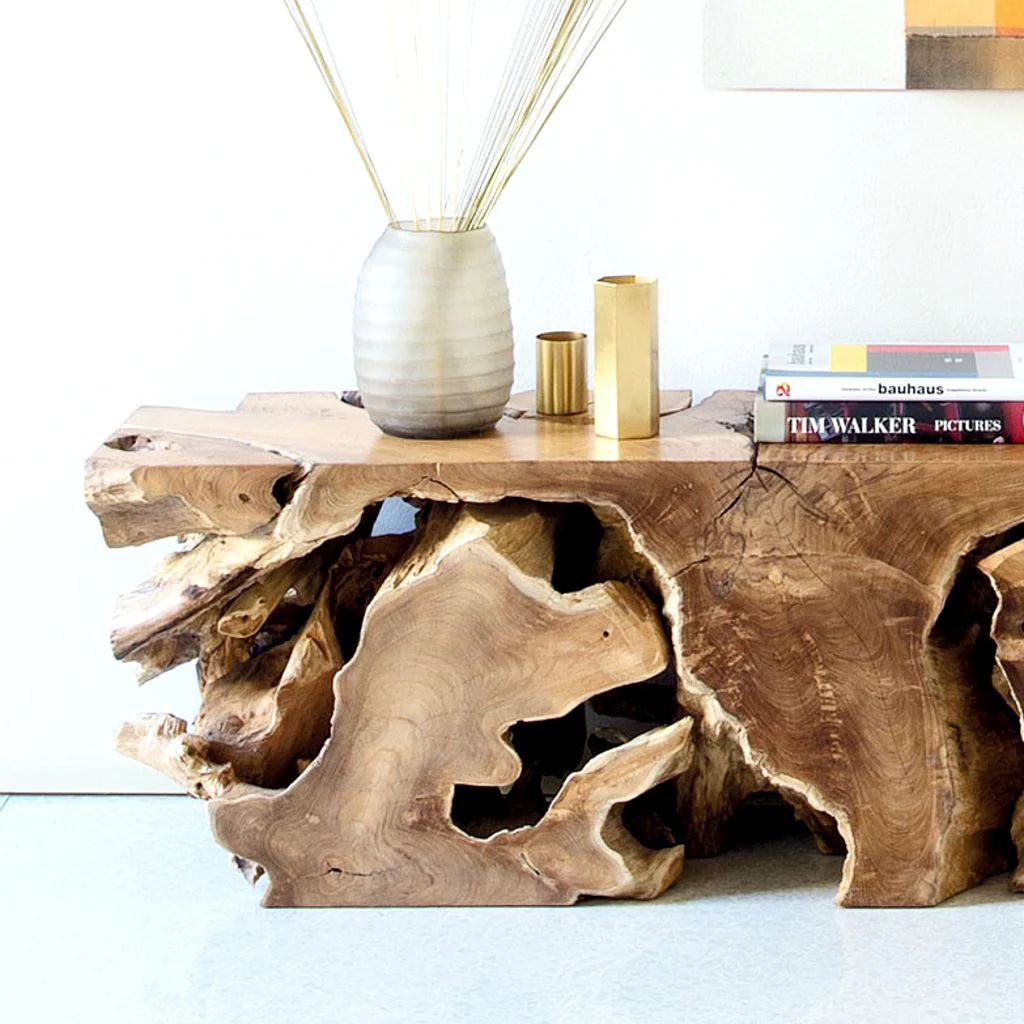 Credenza in radice di teak NAGA 160 cm