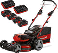 Tagliaerba a batteria Einhell GE-CM 36/47 S HW Li Kit Power X-Change (36 V, 47 cm larghezza di taglio, fino a 700 m², Brushless, trazione posteriore, cesto di raccolta da 75 L, incl. 4x 4,0 Ah + 2x caricabatterie doppio)