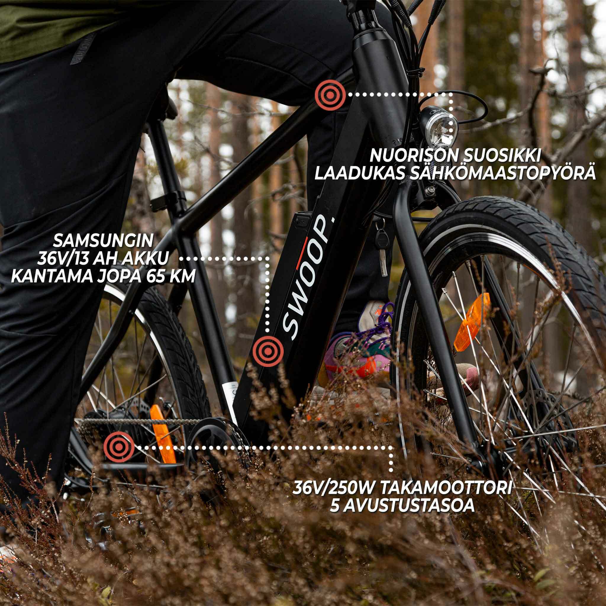 Swoop E-Mountainbike MTB, 26
