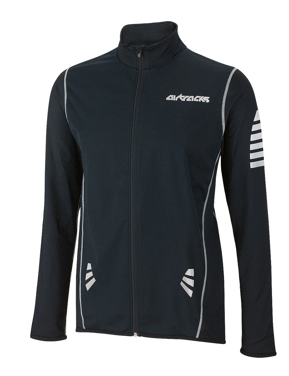 Herren Winter Thermo Fahrradtrikot Langarm Set  Pro Schwarz-Grau