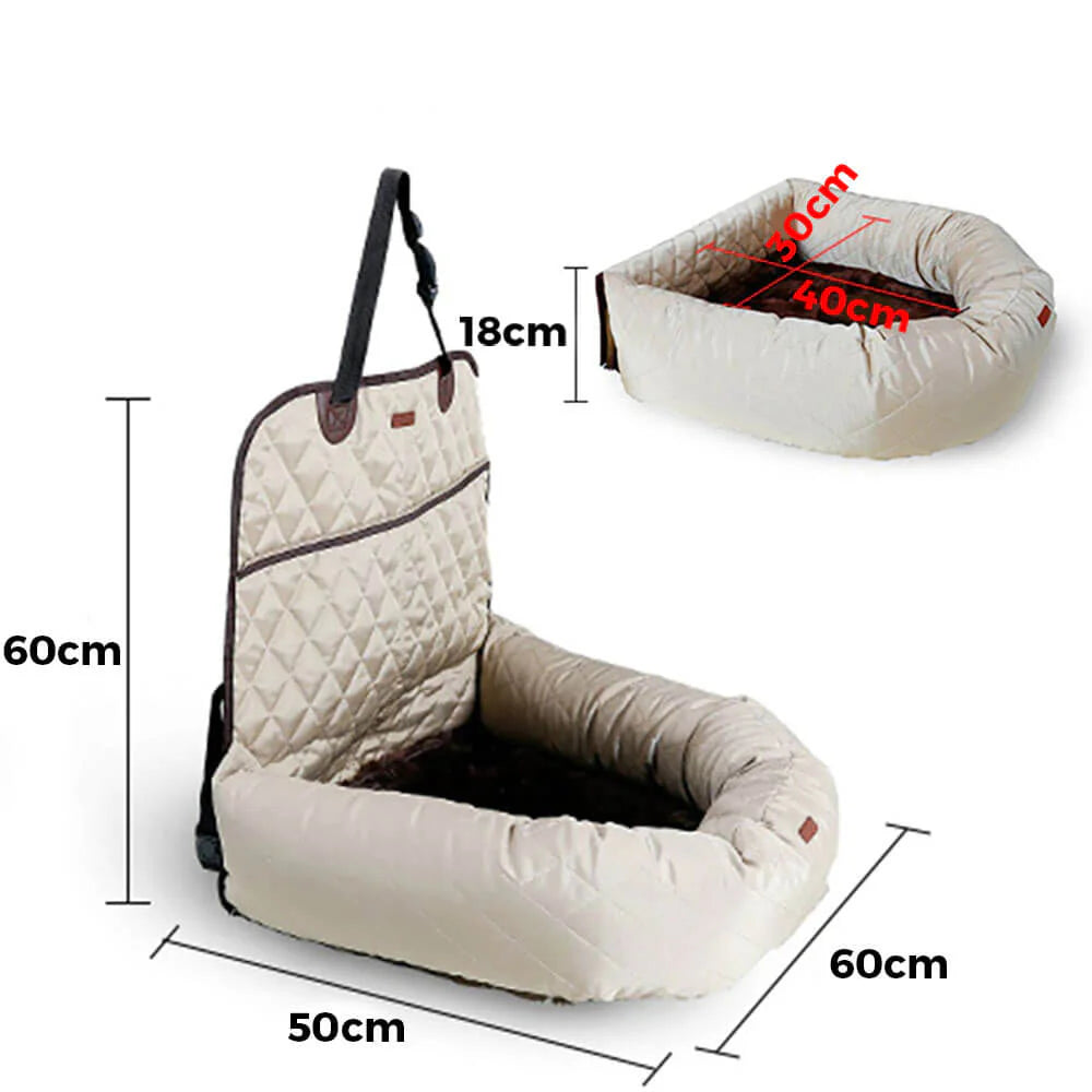 Seggiolino e lettino da auto per cani - Comfort in viaggio