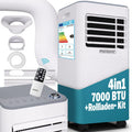 Condizionatore portatile Monzana® MZKA2000 con tubo di scarico 7000BTU 3in1 750W Timer 24h 25mq Telecomando Deumidificatore Kit di serrande Aria condizionata
