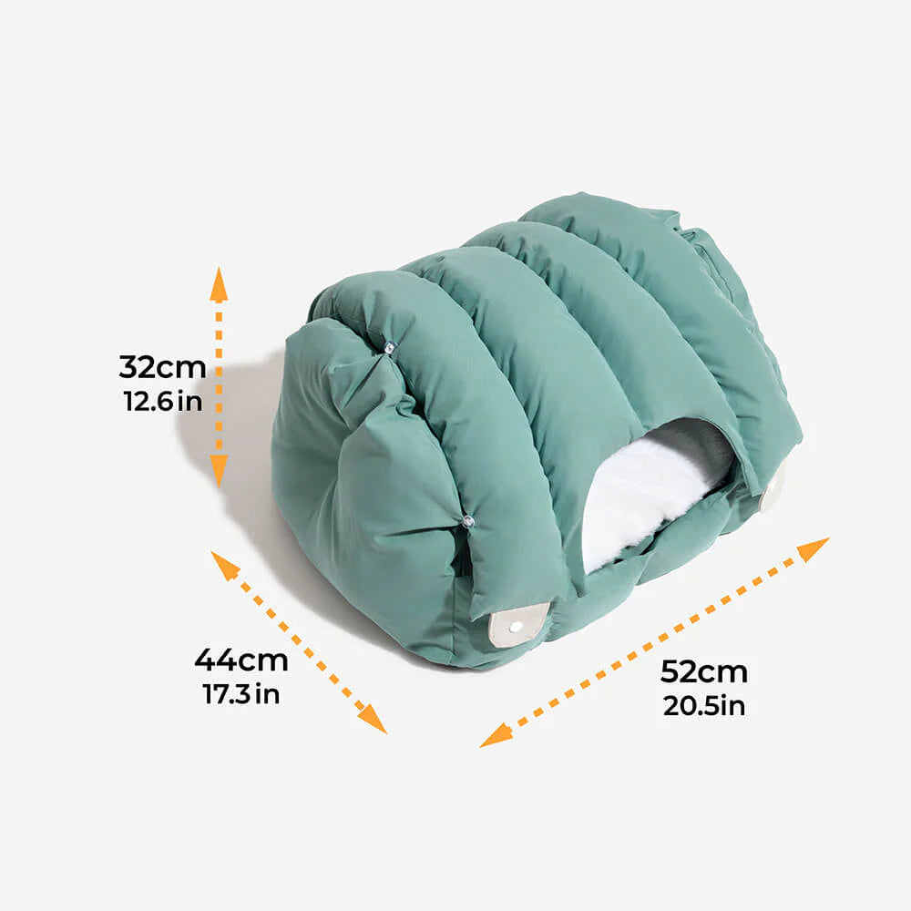 KatzenKomfort – 2-in-1 beheizbare Katzenhhle mit halboffenem Design