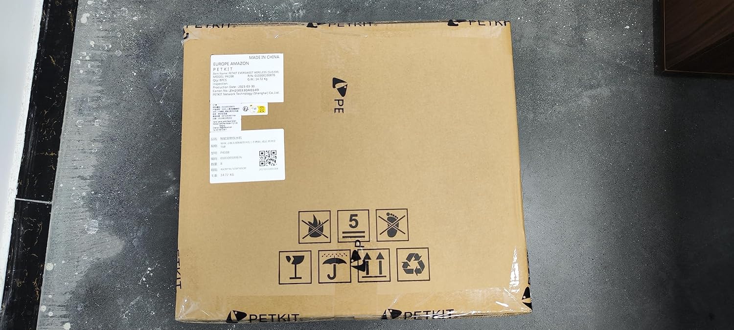 PETKIT Drahtlose Wasserpumpe Automatische intelligenter Trinkbrunnen für Katze und Hund, Auskleidung aus rostfreiem Stahl, Beherbergt Nicht leicht Bakterien