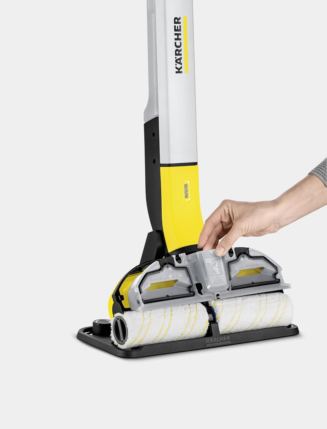 Krcher FC 3 wireless - Bodenreiniger für harte Bden - Leicht und wendig, mühelose Reinigung, ohne Schrubben - 20 Minuten Autonomie dh 60 m Boden pro Ladung gereinigt, Gelb