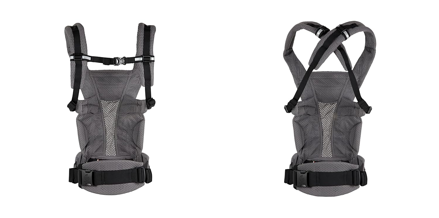 Ergobaby Omni Breeze Marsupio per Neonati dalla Nascita fino a 20 kg, Morbido Mesh SoftFlex a 4 Posizioni, Ergonomico, Porta Bebè, Natural Beige