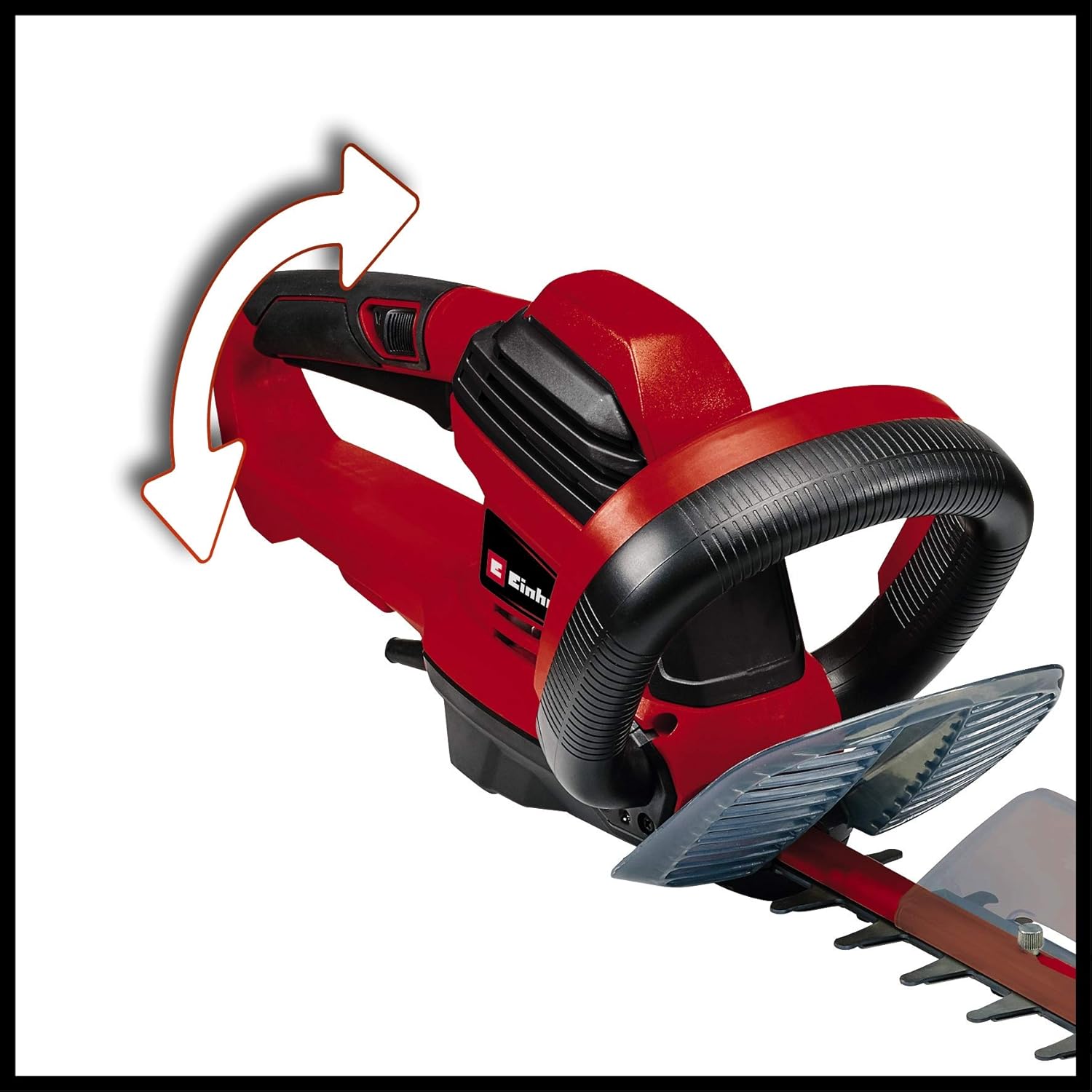 Einhell Tagliasiepi elettrico GE-EH 6560 (650 W, lama in acciaio tagliato e levigato al diamante, ingranaggi in metallo, protezione antiurto, incl. custodia)