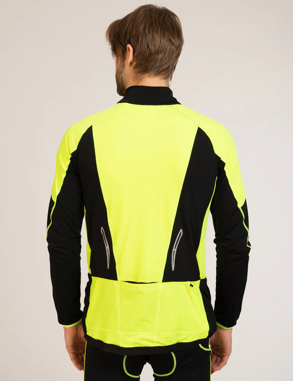 Maglia Termica da Ciclismo da Uomo Pro-T Nero-Neon