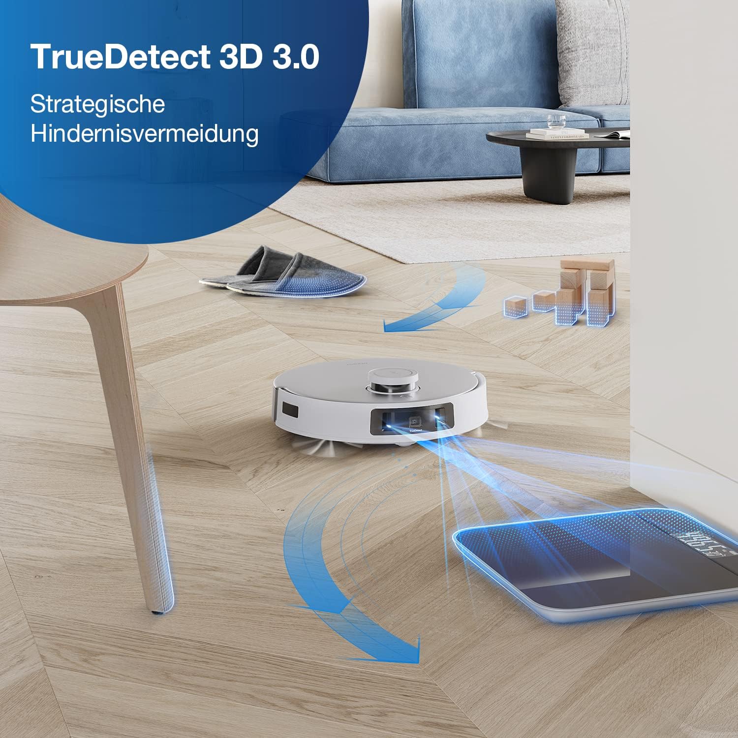 ECOVACS DEEBOT T30S Combo Robot aspirapolvere con funzione di lavaggio e aspirapolvere portatile a batteria, stazione di pulizia tutto in uno, 11000Pa, tecnologia ZeroTangle, pulizia dei bordi TruEdge, lavaggio del mop con acqua calda