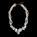 Collana dollaro d'argento - Perla attorcigliata