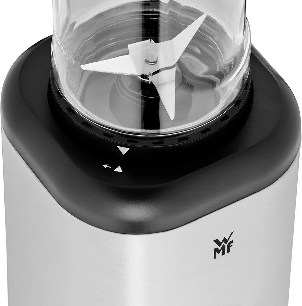 WMF Kult X Mix & Go Mini Smoothie Maker, frullatore, blender elettrico & Gastroback 46110 Contenuto: 700, 1400, 2000ml e tubo per sottovuoto, plastica, Altro