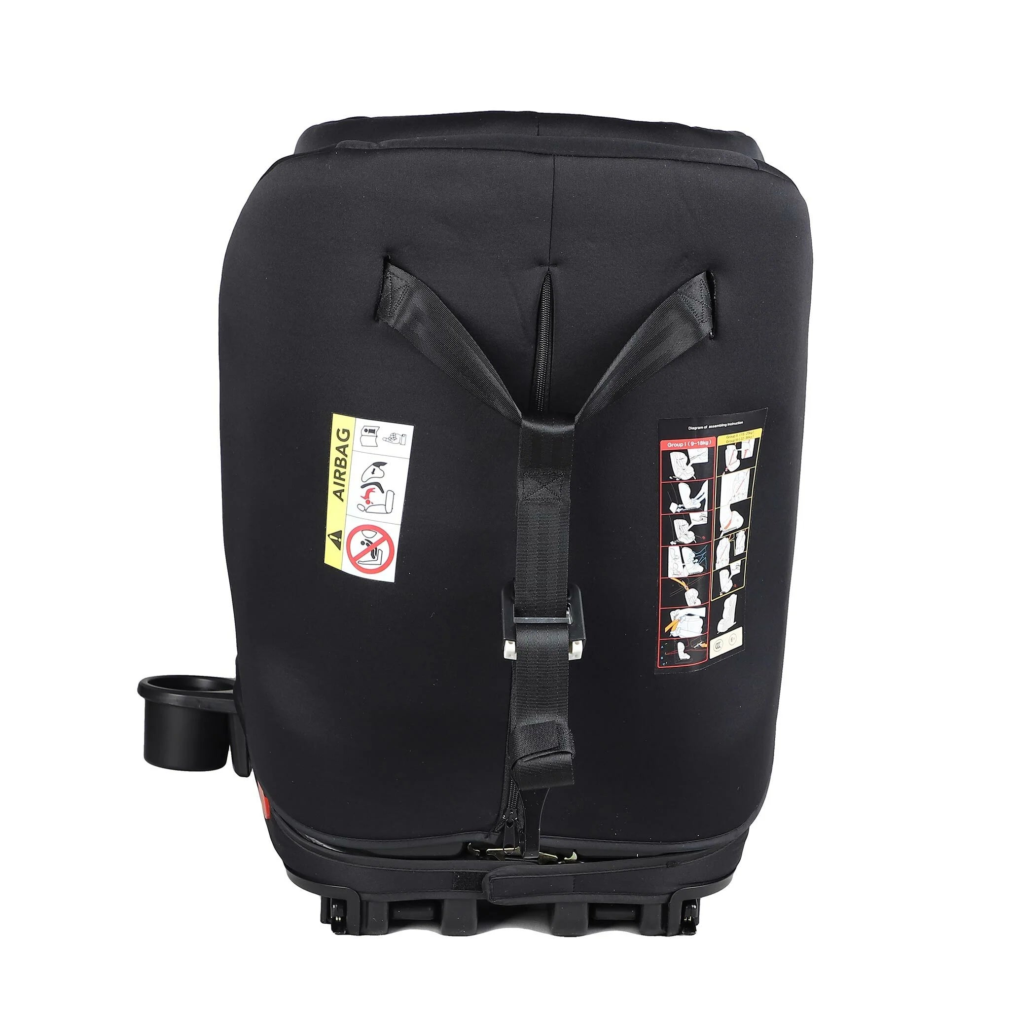 Kikid Kindersitz Premium, ISOFIX, 9-36 kg Black Edition