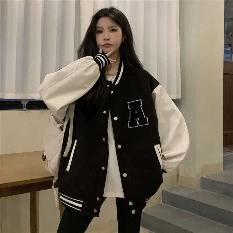 Lozenda - Giacca da baseball coreana da donna