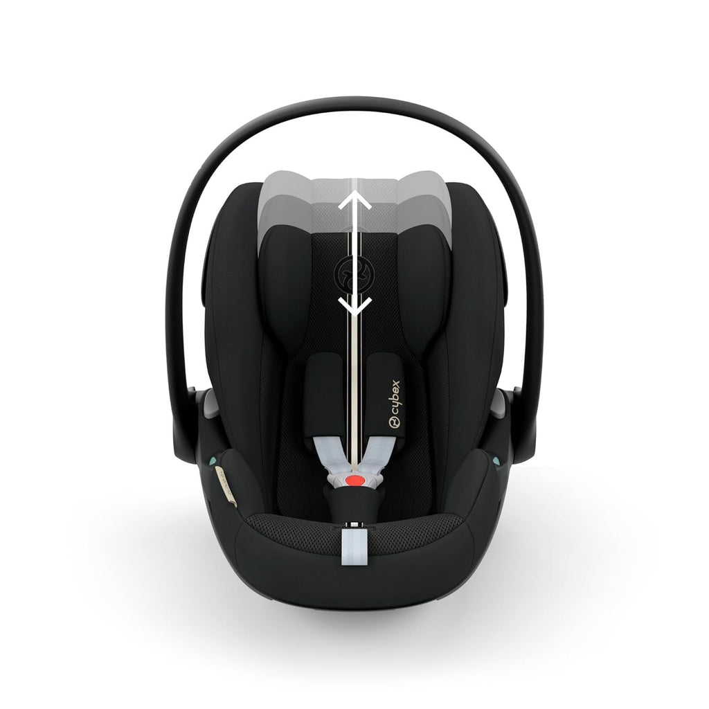 CYBEX Gold Seggiolino auto Cloud G i-Size Comfort, con riduttore per neonato, dalla nascita a circa 24 mesi, per bambini da 40 cm a 87 cm, max. 13 kg, Moon Black