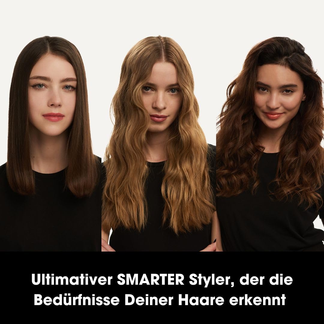 ghd Platinum+ Piastra per Capelli e Styler Professionale Nero - Capelli più forti, più lucidi, protezione colore - Per Tutti i Tipi di Capelli