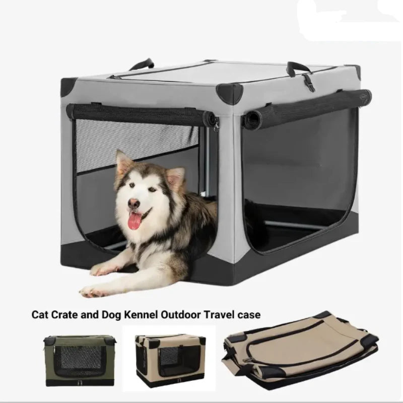 Trasportino Pieghevole per Cani per Auto e Casa – Mobile e Confortevole