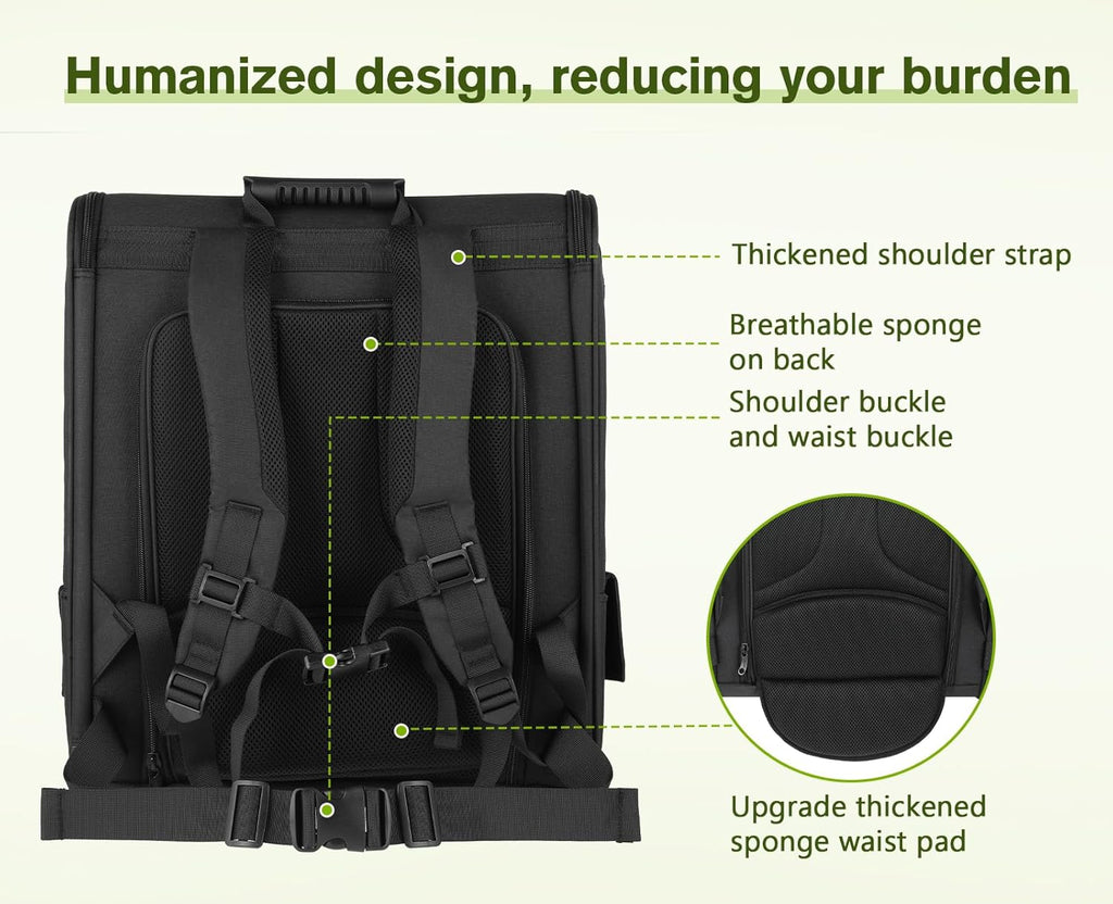 pecute Haustier Rucksack mit Netzfenster, Tragbare und Faltbare Katzentasche, Atmungsaktive und Leichte Hundetasche, Wasserdichtes Oxford-Tuch mit Viel Platz, Multifunktionales Rutschfestes Grau XL