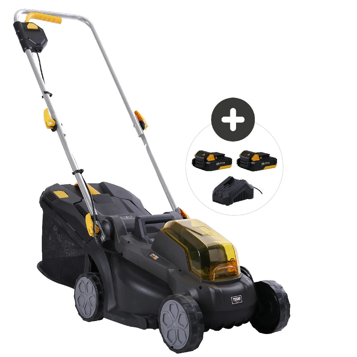 Texas Tagliaerba a batteria LMX2033 incl. 2x batterie da 2,0 Ah + caricabatterie