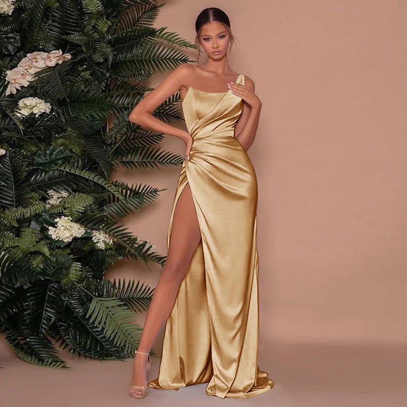ABITO DA SERA IN RASO ELEGANTE - Lozenda
