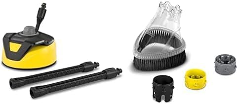 Krcher Flchenreiniger T-Racer T 5 (Spritzwasserschutz, für groe Flchen, zwei Flachstrahldüsen, Handgriff für senkrechtes arbeiten), schwarz-gelb