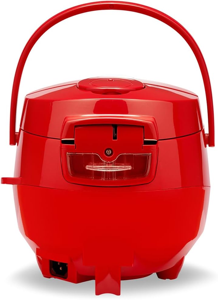 REISHUNGER Cuociriso digitale piccolo, nero | Da 0,6 L fino a 3 persone | Funzione mantenimento calore, timer e pentola premium | Multicooker e vaporiera piccoli, 8 programmi, tecnologia a 7 fasi