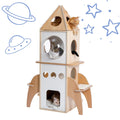 ROCKET Kratzbaum – Innovativer Katzenbaum mit Spielplattformen in Raketen-Design