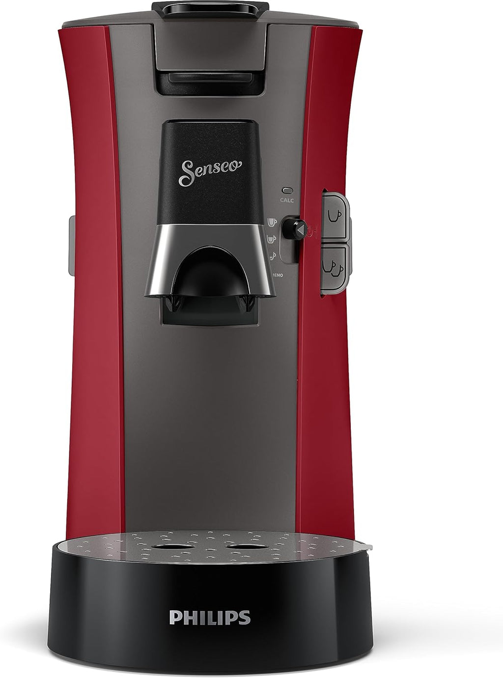 Philips Senseo Select CSA240/20 Macchina da caffè a cialde (selezione intensità Plus, funzione Memo, in plastica riciclata), Nero Eco