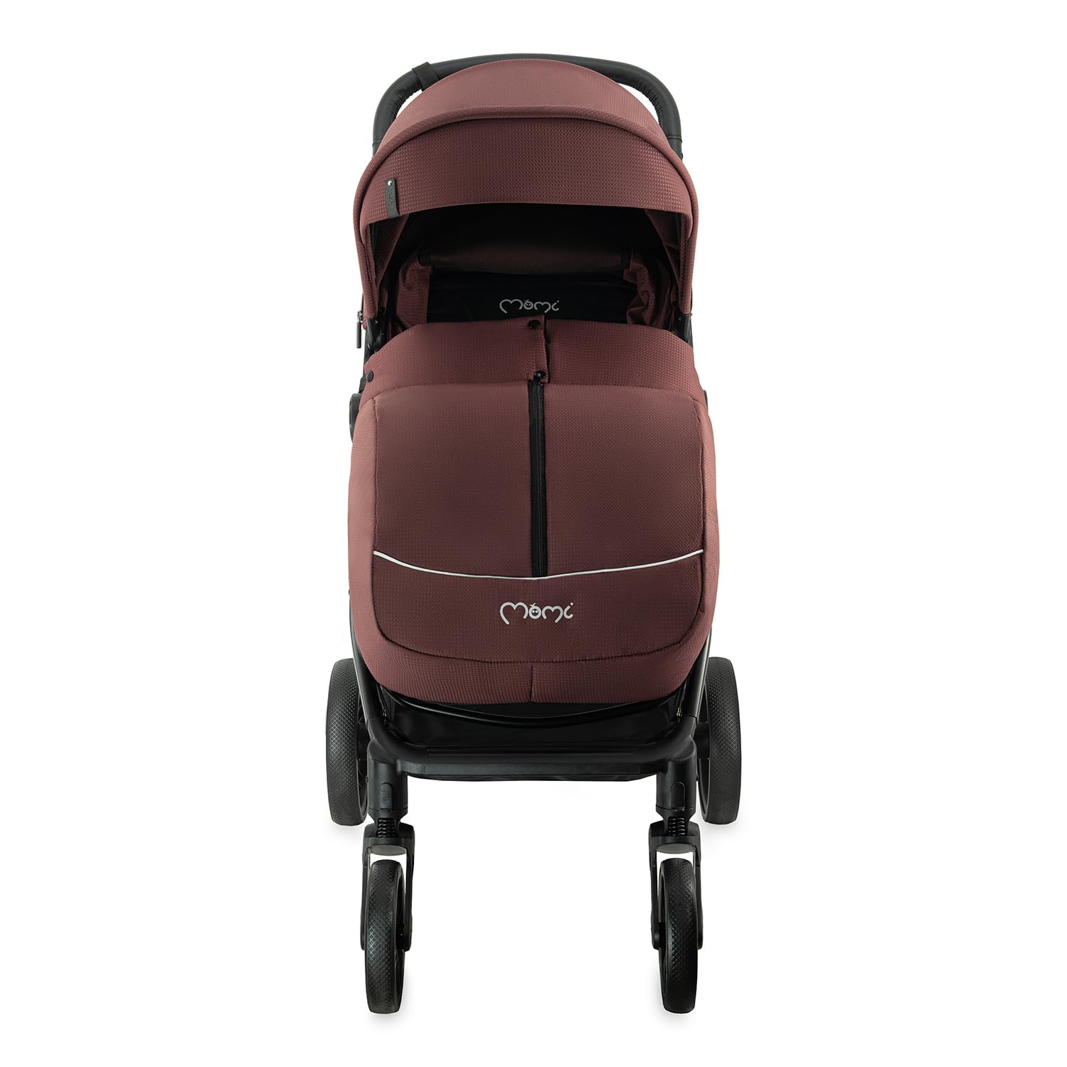 MoMi Passeggino CLARA, Passeggino dai 6 mesi in su, fino a 22 kg di peso corporeo, cintura di sicurezza a 5 punti, sacco coprigambe, portabicchieri, cestino della spesa, borsa per il cambio, zanzariera e parapioggia