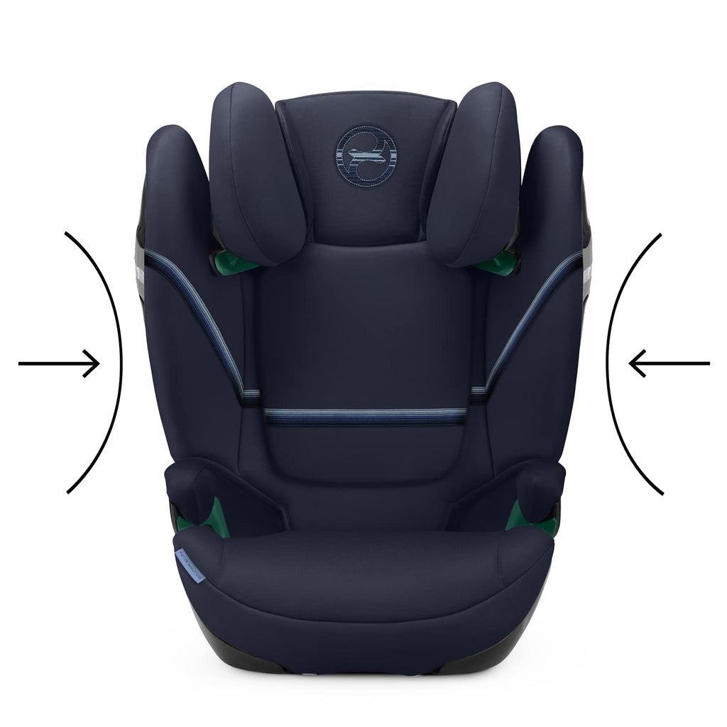 CYBEX Gold Seggiolino auto Solution S2 i-Fix, Per auto con e senza ISOFIX, 100-150 cm, Da 3 a 12 anni circa (15-50 kg), Lava Grey