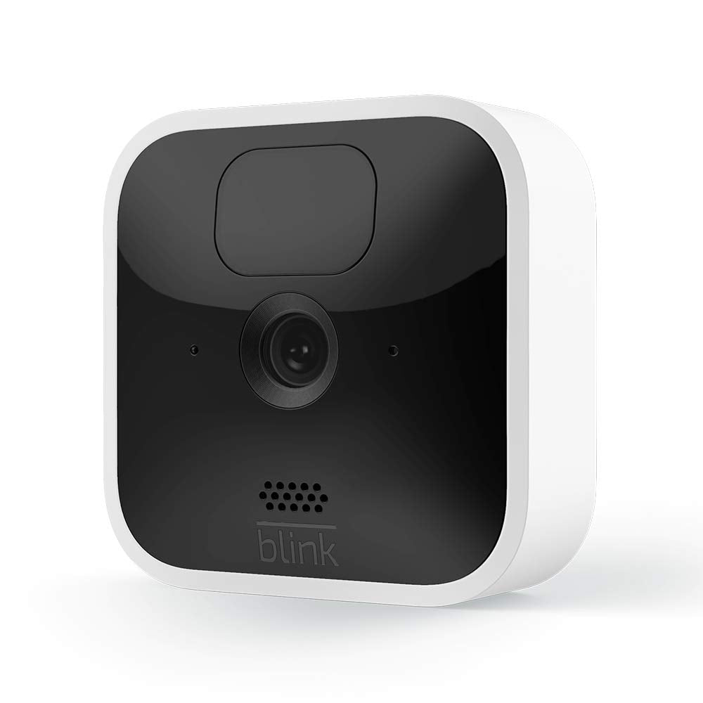 Blink Indoor – kabellose HD-Sicherheitskamera mit zwei Jahren Batterielaufzeit, Bewegungserfassung und Zwei-Wege-Audio, funktioniert mit Alexa | System mit vier Kameras