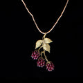 Himbeere - Kette mit Anhnger 3 Beeren