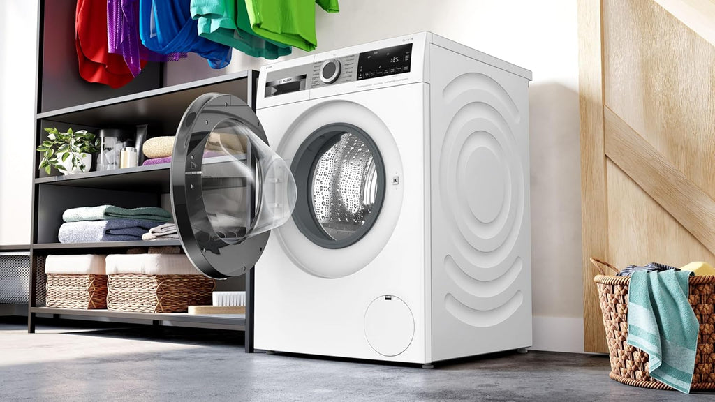 BOSCH WAN28127 Lavatrice Serie 4, a carica frontale, capacità 8 kg, 1400 giri/min, Iron Assist, Active Water Plus, EcoSilence Drive, Speed Perfect, bianco, 60 cm