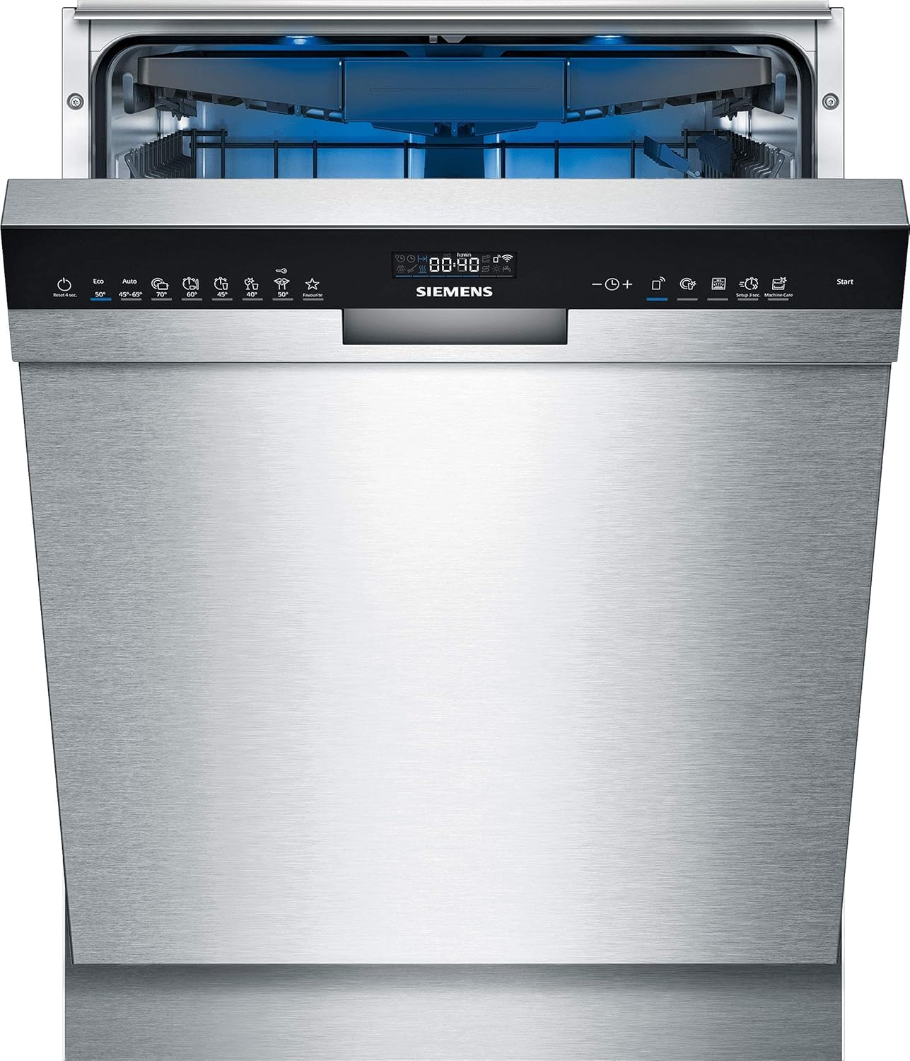 Siemens SN63EX14VE, iQ300 Smarter Geschirrspüler, Vollintegrierte Spülmaschine mit Besteckschublade, 60 cm, Auto Türöffnung dank autoOpen dry, Besonders leise durch iQdrive-Motor, infoLight aquaStop