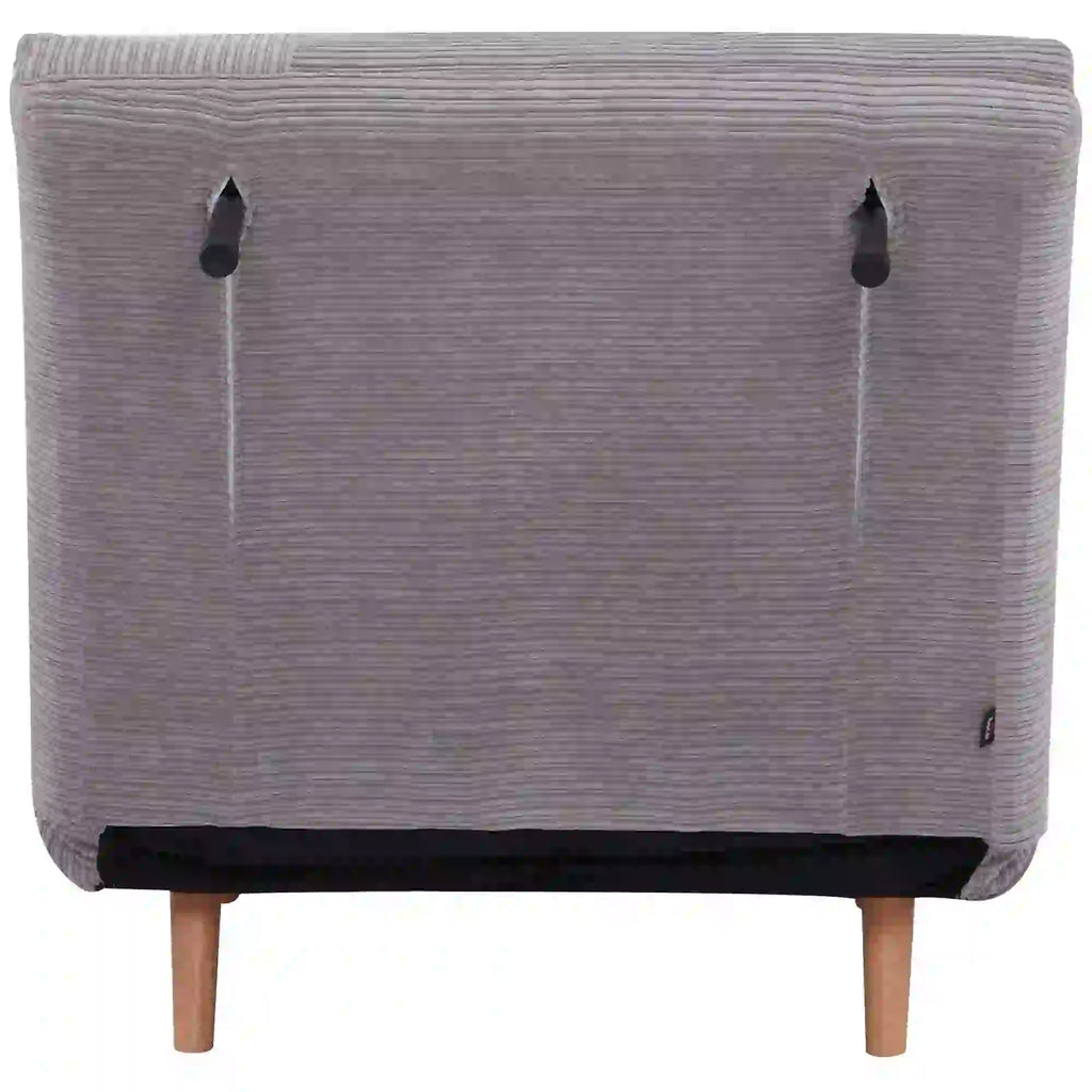 HOMCOM Poltrona Letto Divano Letto 2 in 1 Schienale Regolabile Grigio Chiaro