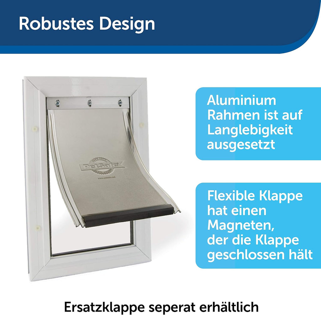 PetSafe Staywell Aluminium Haustiertüre, Energieeffizient und begrenzt Zugluft, Für Haustiere bis zu 100 kg, Gre XL