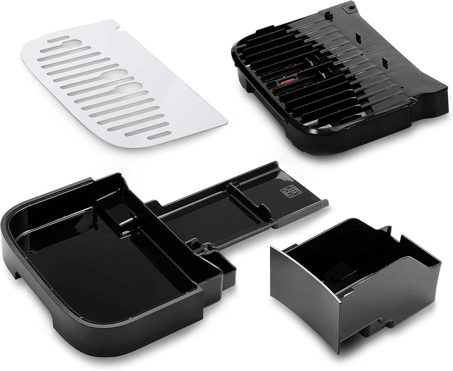De'Longhi Magnifica Evo ECAM292.81.SB, macchina da caffè automatica con sistema latte, 7 tasti per selezione diretta di cappuccino, espresso e altre specialità di caffè, pannello di controllo, funzione 2 tazze, argento/nero