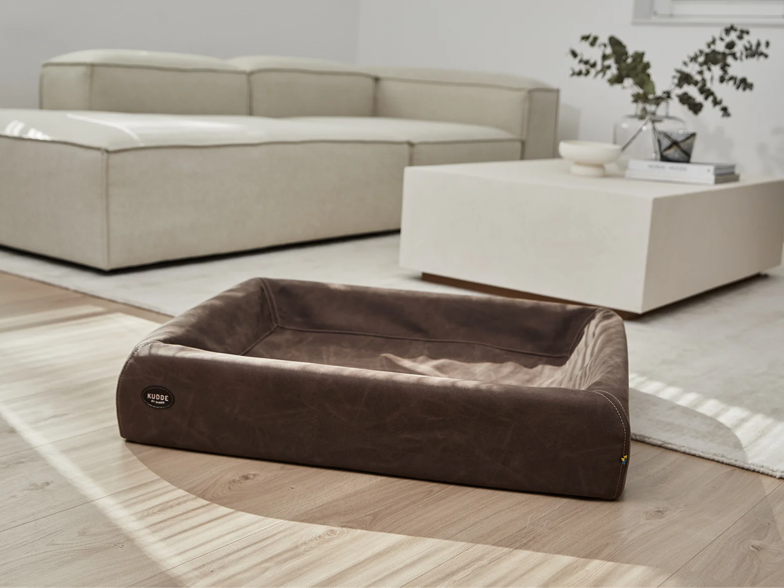 Hundebett KUDDE Wildlederoptik