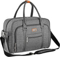 Welavila Wickeltasche, groß, wandelbar, mit Wickelunterlage und isolierten Taschen für Mama und Papa, Grau, Large